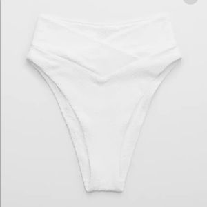 White Aerie Offline High Waist Bikini Bottoms